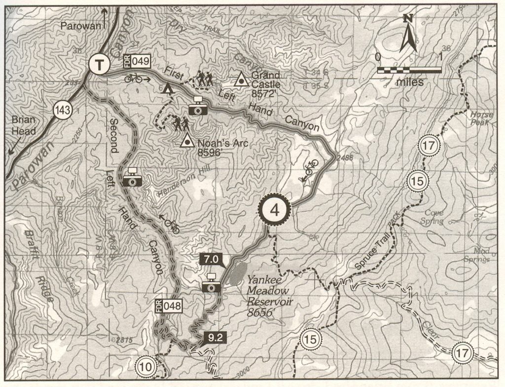 Yankee Meadows Trail Map Utah UTV/ATV Rental